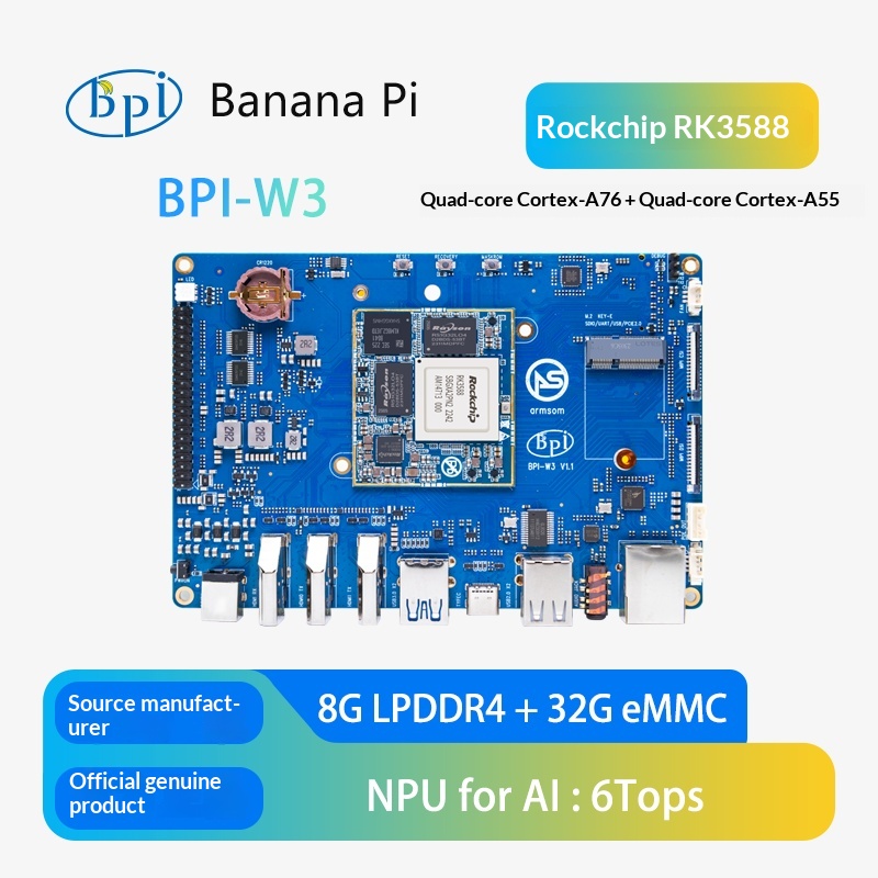 Rockchip Rk3588 Development Board - BPI W3 Open Source Router Development