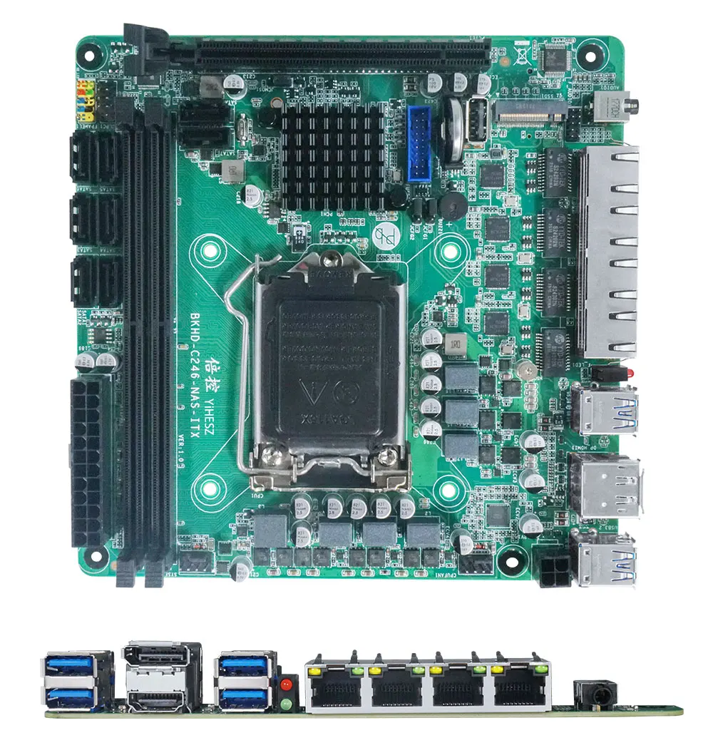 C246 ITX NAS Motherboard Suppo - Nas Motherboard 8 Sata Mini Itx ulasan dan harga