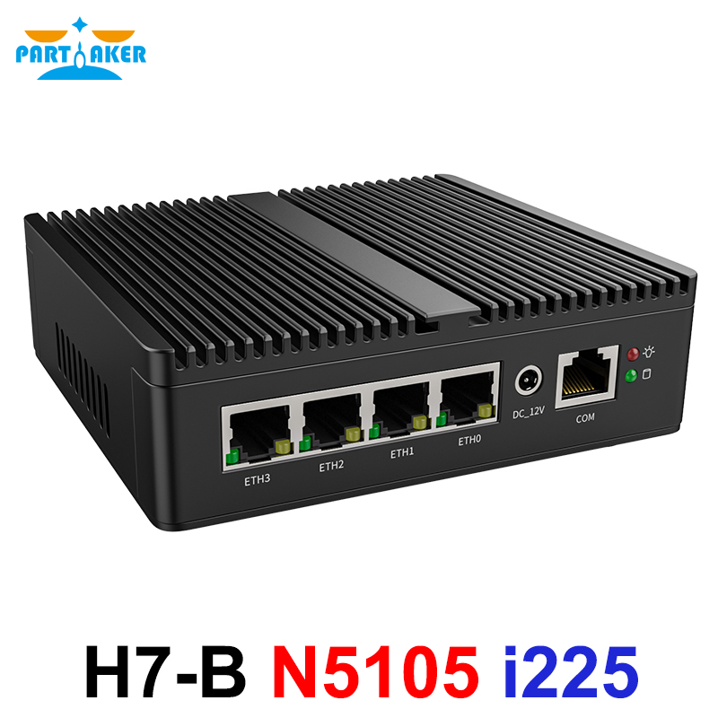 Partaker Mini PC N5105 N150 J4 - Pfsense Firewall Router 2.5G 4 I226 ulasan dan harga