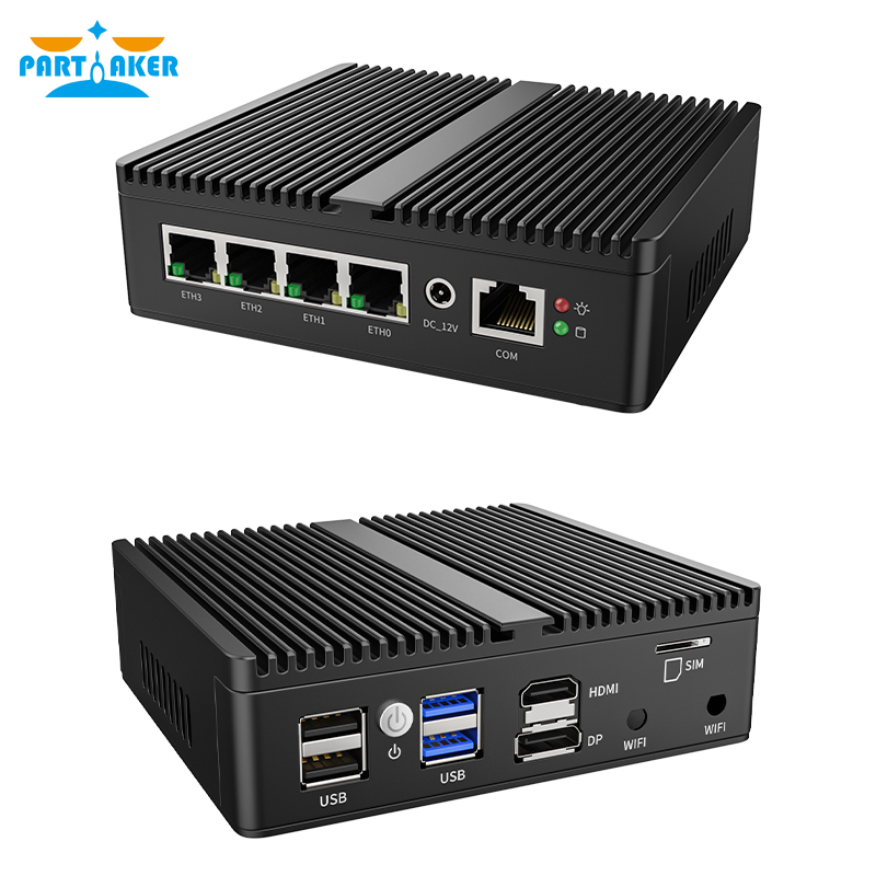 Partaker Mini PC N5105 N150 J4 - Pfsense Firewall Router 2.5G 4 I226 ulasan dan harga
