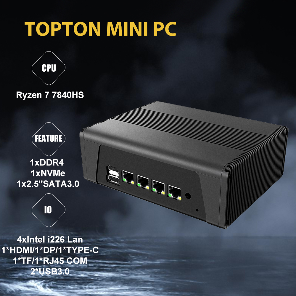 Super Deal Mini Soft Router AM - Amd Ryzen 7 7840Hs Mini Pc ulasan dan harga