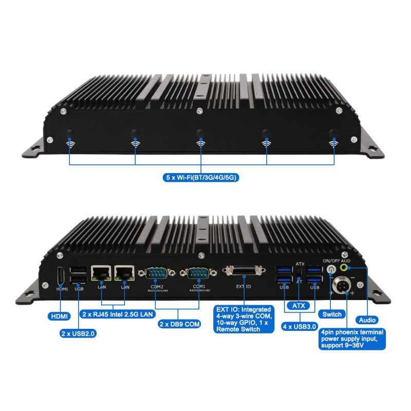 Industrial Fanless edge AI PC  - Fanless Industrial Pc Rs485 Core I7 ulasan dan harga