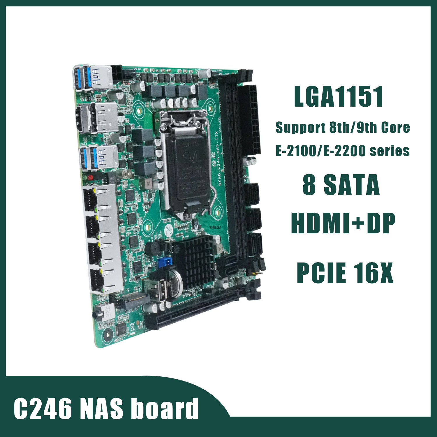 C246 NAS Motherboard 8 SATA 3. - Nas Motherboard 8 Sata Mini Itx ulasan dan harga