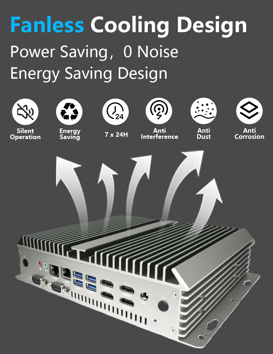Fanless Industrial Mini PC 6xR - Fanless Industrial Pc Rs485 Core I7 ulasan dan harga