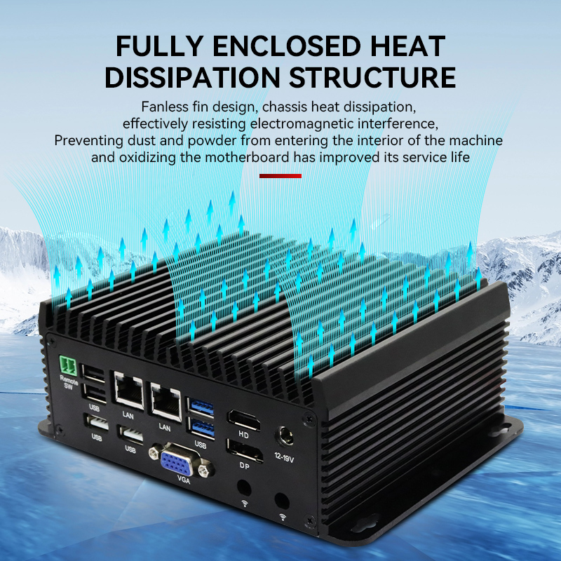 Quad Core N95 N97 Mini PC RS48 - Fanless Industrial Pc Rs485 Core I7 ulasan dan harga