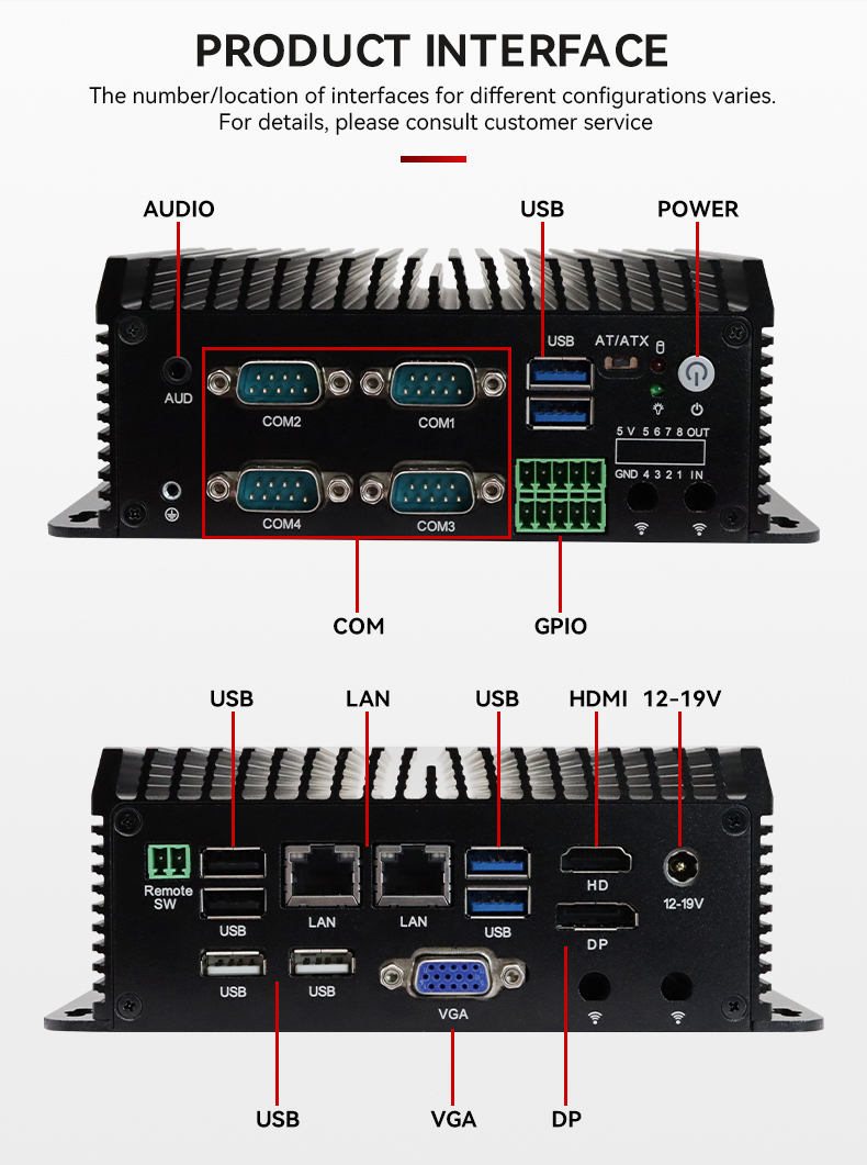 Quad Core N95 N97 Mini PC RS48 - Fanless Industrial Pc Rs485 Core I7 ulasan dan harga