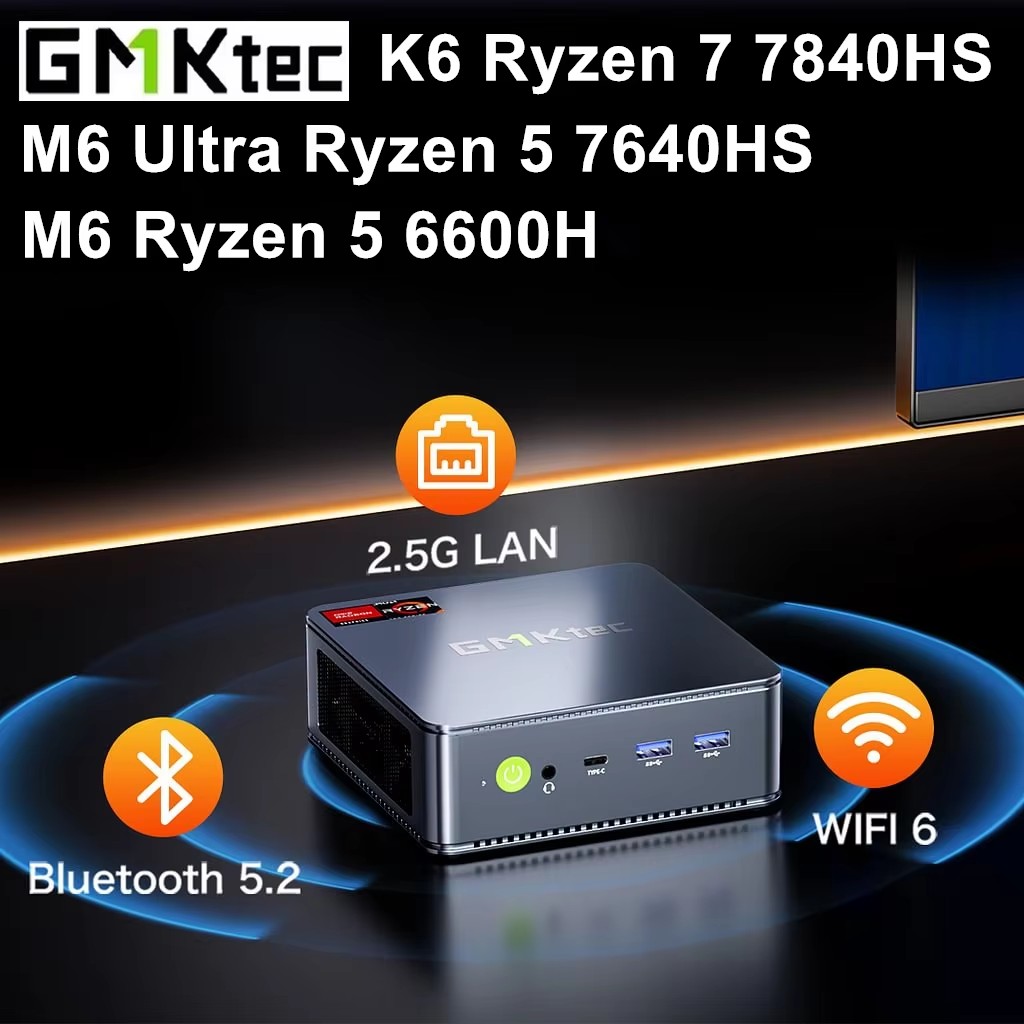 GMKtec Gaming Mini PC K6 M6 Ul - Amd Ryzen 7 7840Hs Mini Pc ulasan dan harga