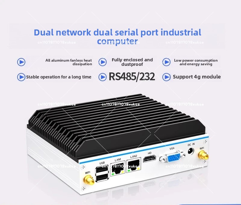 Mini Industrial PC - Quad-Core - Fanless Industrial Pc Rs485 Core I7 ulasan dan harga