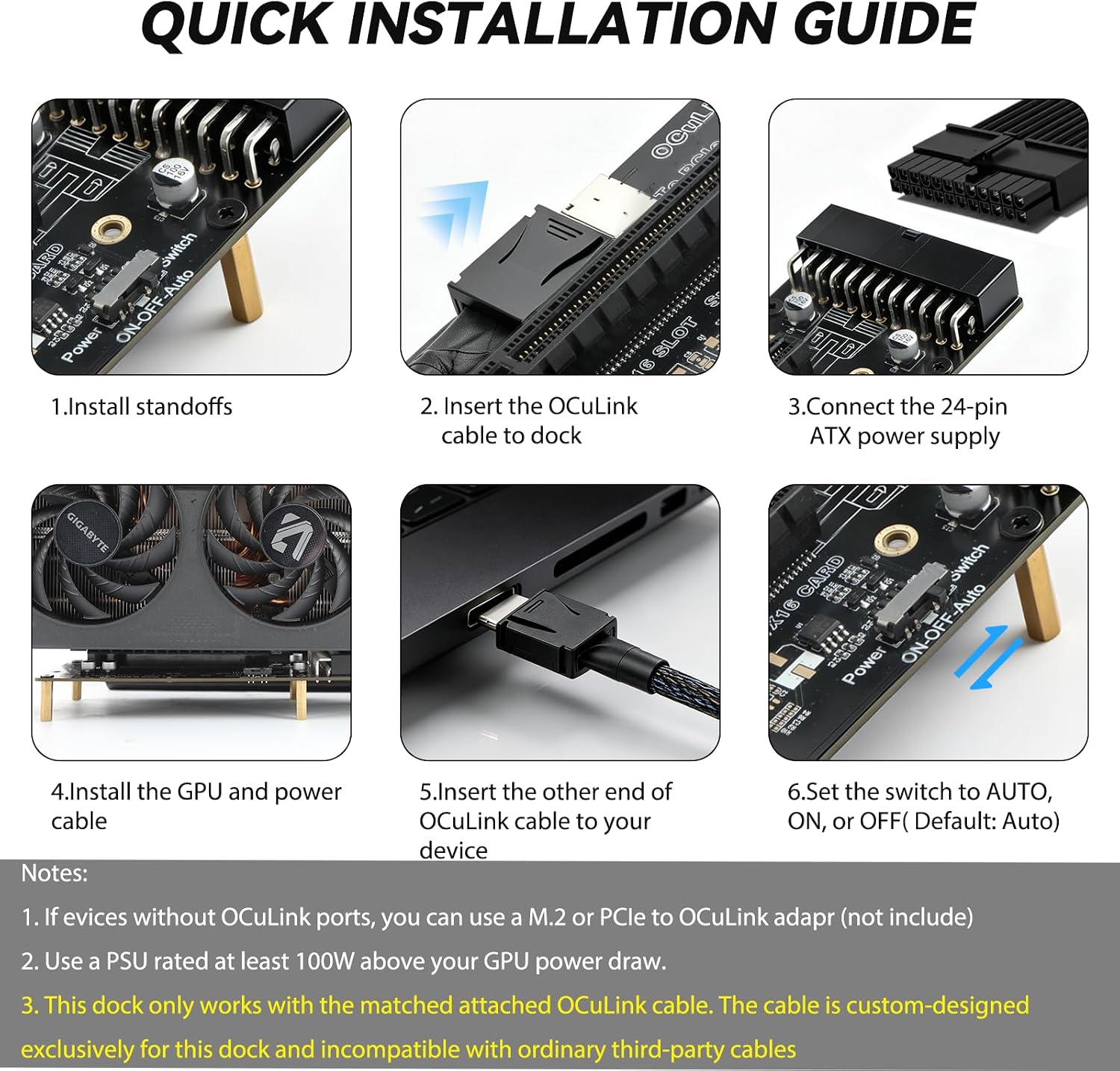 OCuLink PCIe 4.0 X4 64Gbps SFF - Oculink Egpu Mini Pc ulasan dan harga