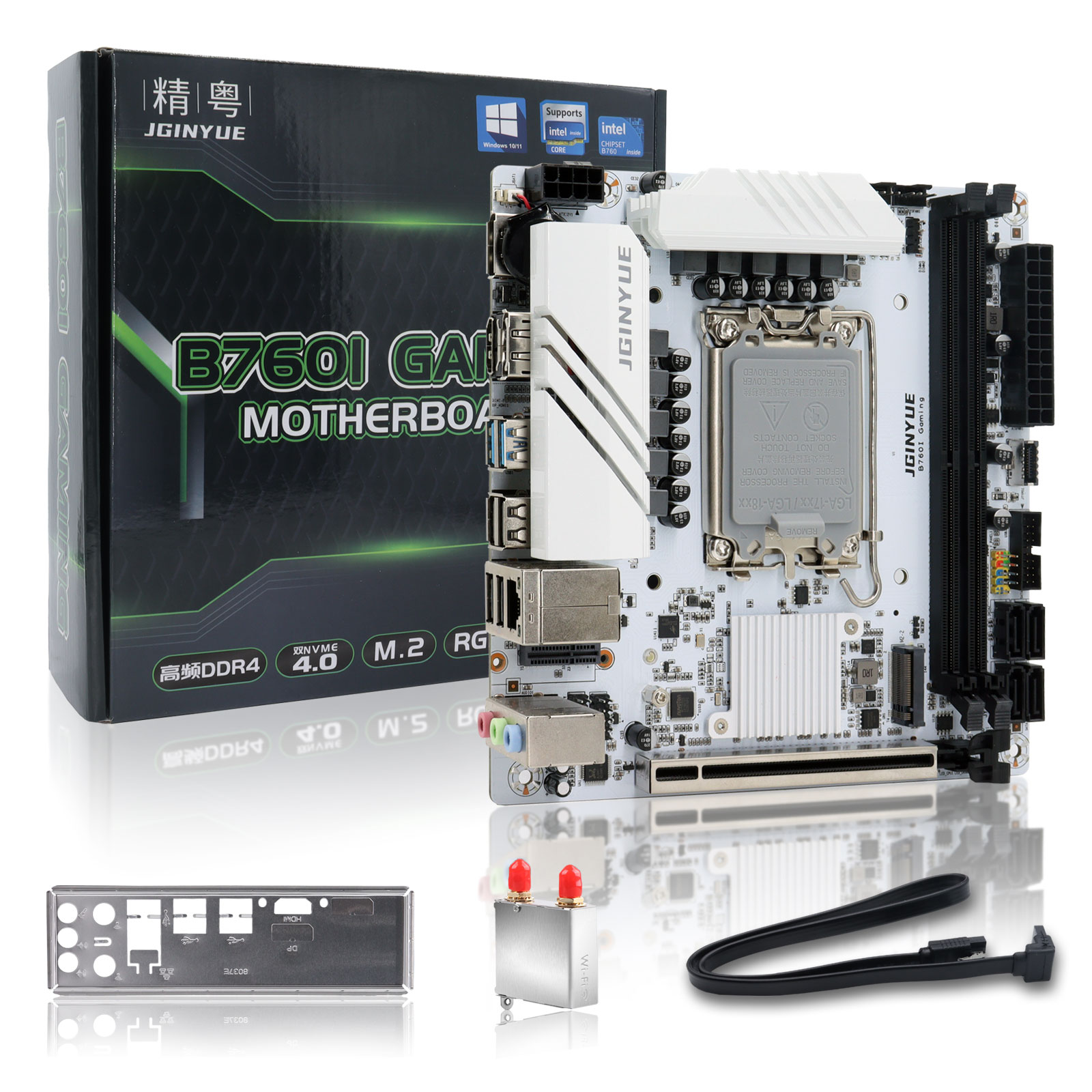 JGINYUE B760 Motherboard LGA 1 - Lga1700 Itx Motherboard Ddr5 ulasan dan harga