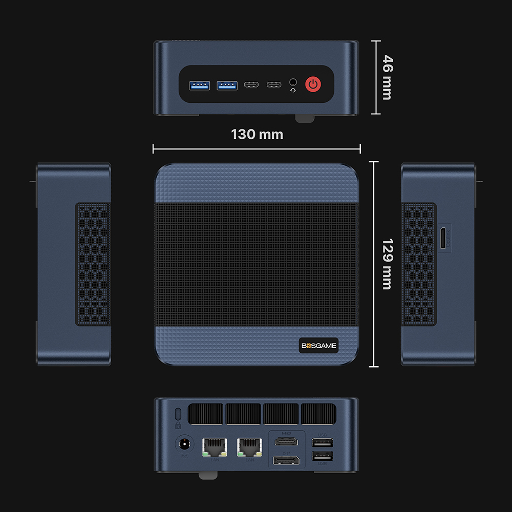 BOSGAME M4 Neo Mini PC AMD Ryz - Amd Ryzen 7 7840Hs Mini Pc ulasan dan harga