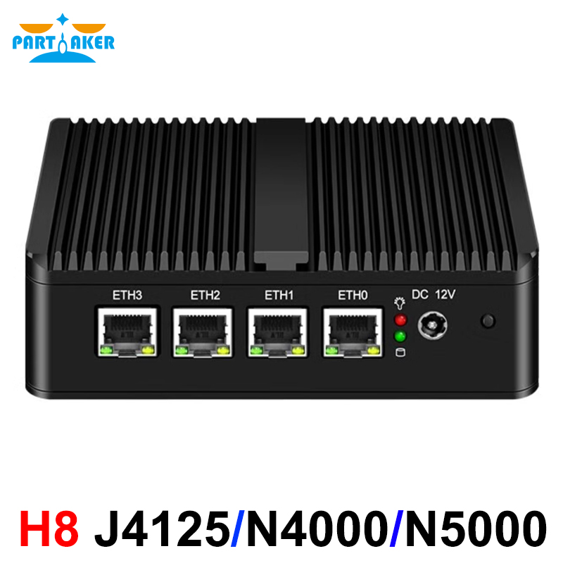 Partaker Fanless pfSense Route - Pfsense Firewall Router 2.5G 4 I226 ulasan dan harga