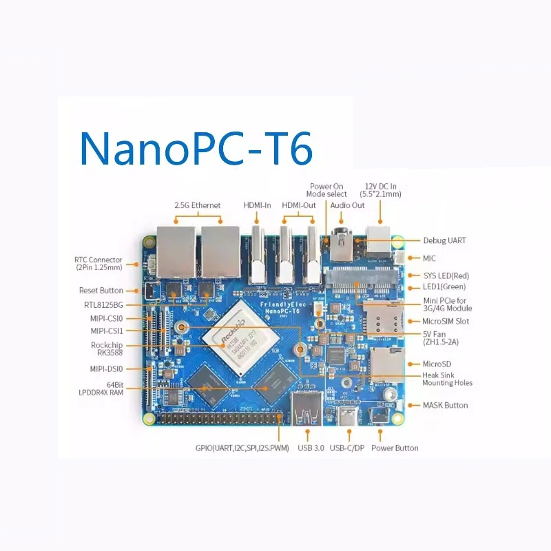 VoltSNanopc T6 Development Boa - Rockchip Rk3588 Development Board ulasan dan harga
