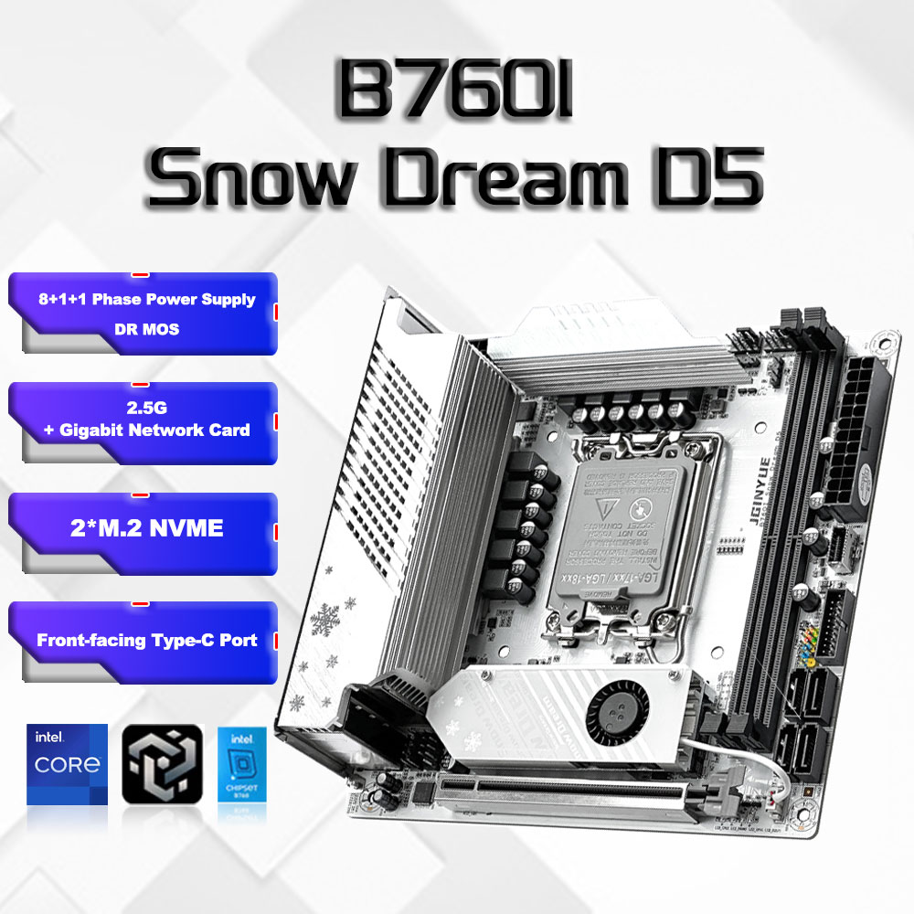 B760i ARGB WIFI DDR5 Motherboa - Lga1700 Itx Motherboard Ddr5 ulasan dan harga
