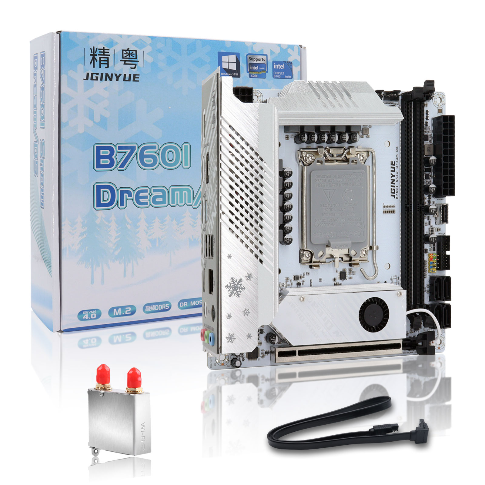 B760i ARGB WIFI DDR5 Motherboa - Lga1700 Itx Motherboard Ddr5 ulasan dan harga