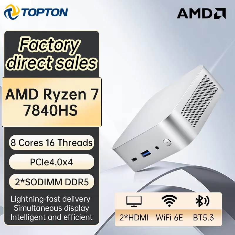 Topton AMD Ryzen 7 7840HS Gami - Amd Ryzen 7 7840Hs Mini Pc ulasan dan harga