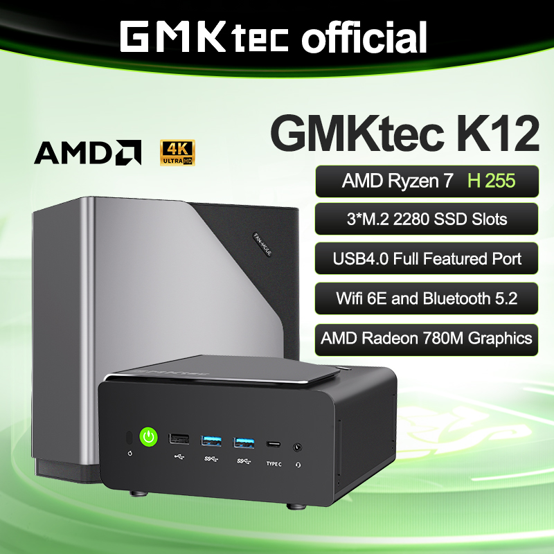 GMKtec K12 Mini PC AMD Ryzen™  - Oculink Egpu Mini Pc ulasan dan harga