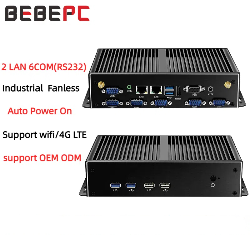 Mini Industrial PC Fanless Dua - Fanless Industrial Pc Rs485 Core I7 ulasan dan harga